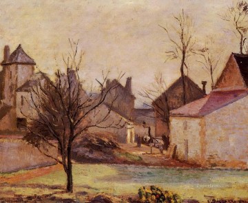 風景 Painting - ポントワーズの農場 1874 カミーユ・ピサロの風景